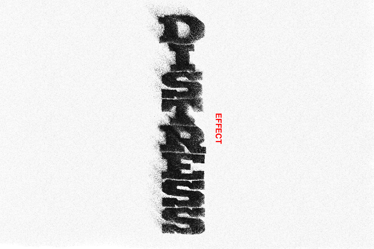 Distress Text Effect